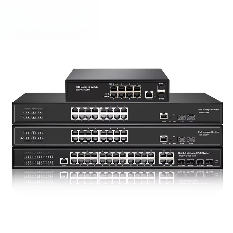 8-Ports 16 24 48 Ports Gigabit - Managed Gigabit Poe Switch 8 Port 802.3At review and price