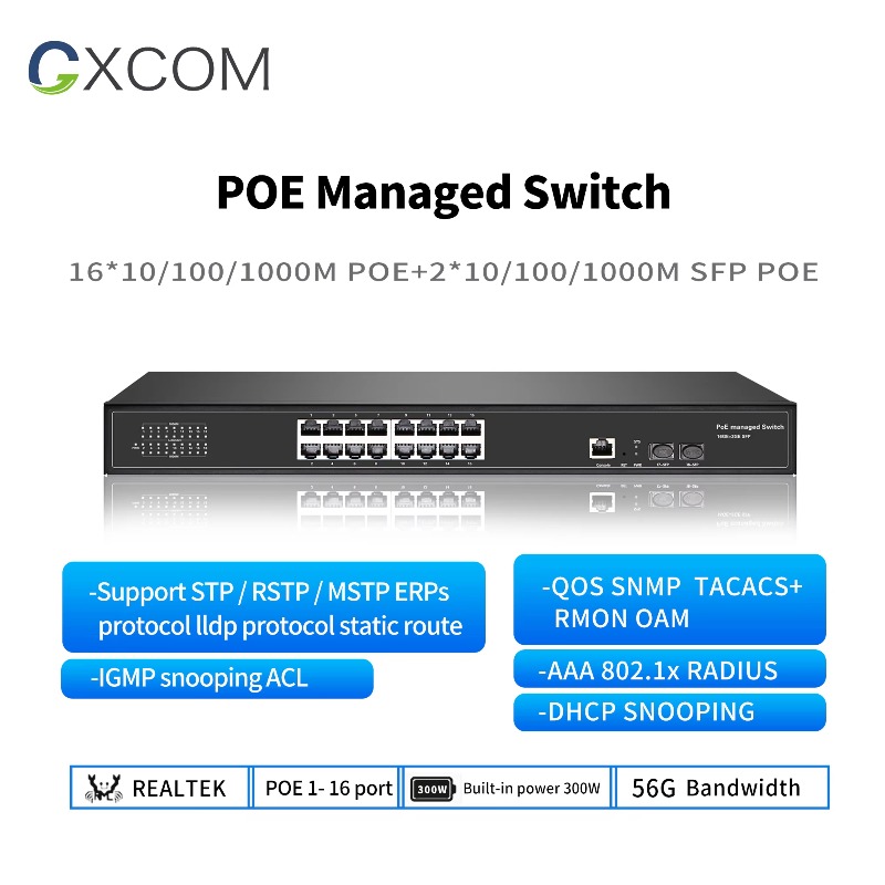 8-Ports 16 24 48 Ports Gigabit - Managed Gigabit Poe Switch 8 Port 802.3At review and price