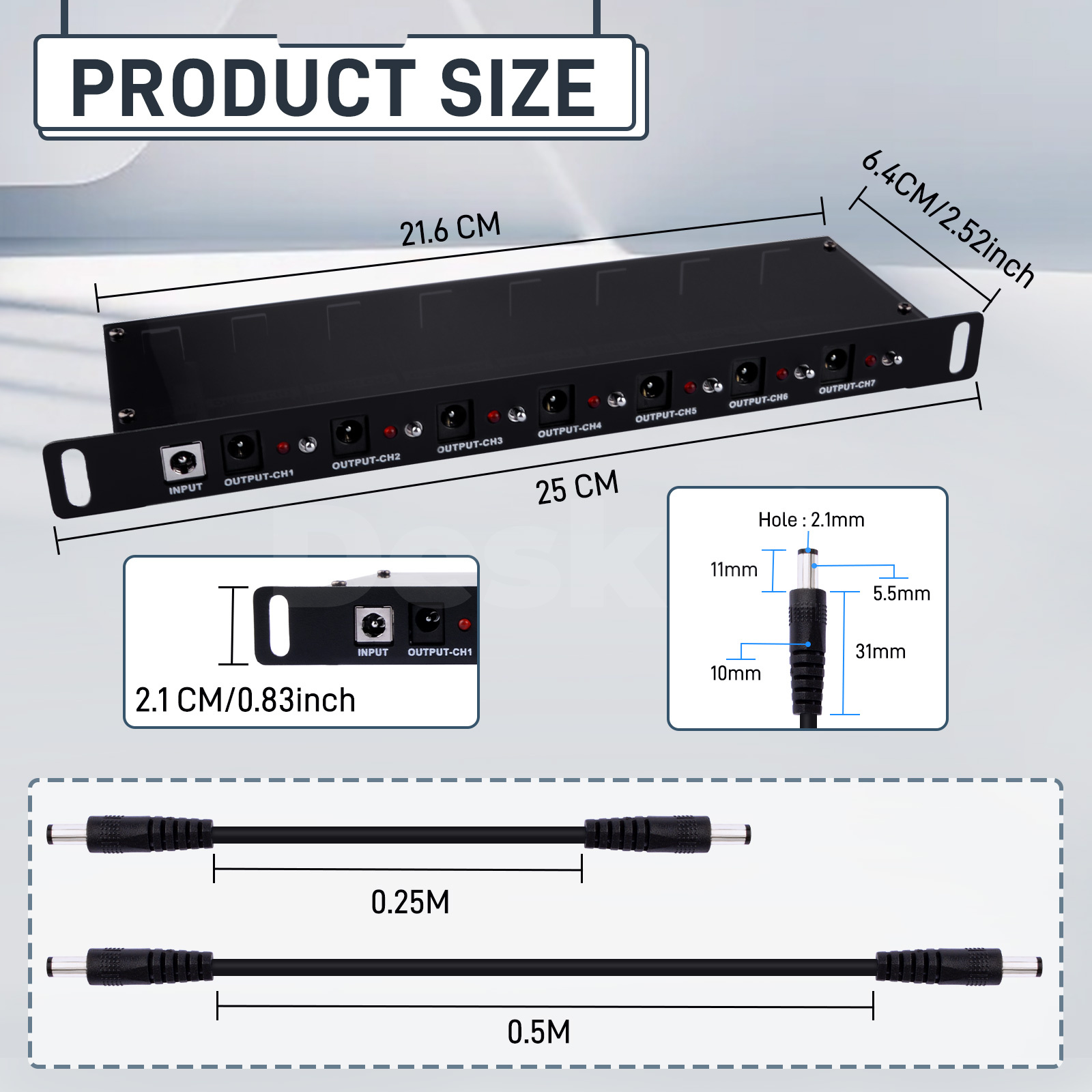 DeskPi DC PDU Lite 7-CH 0.5U f - Deskpi Super6C review and price
